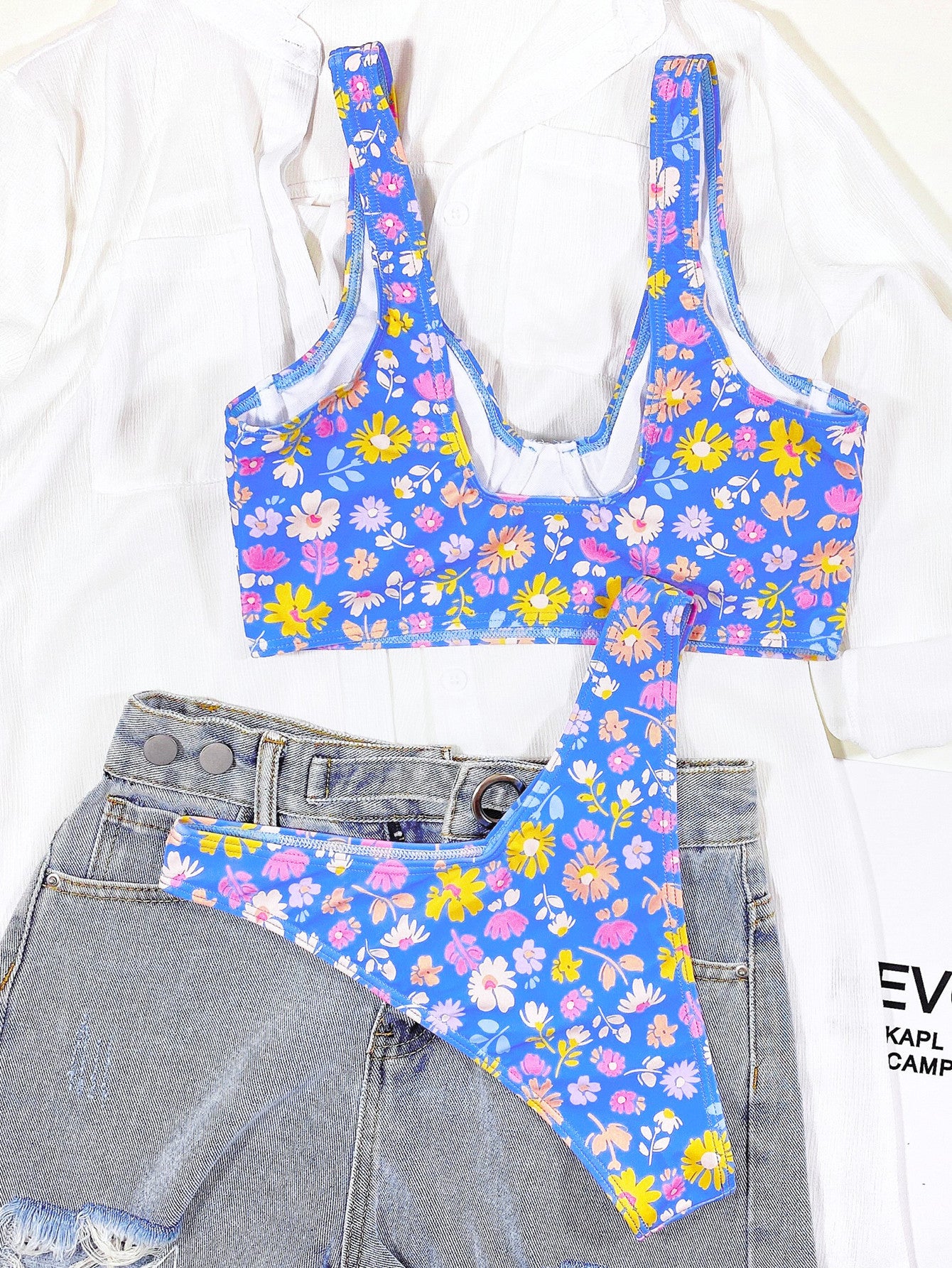 Tank Top Floral Bikini - Sosea Swimwear