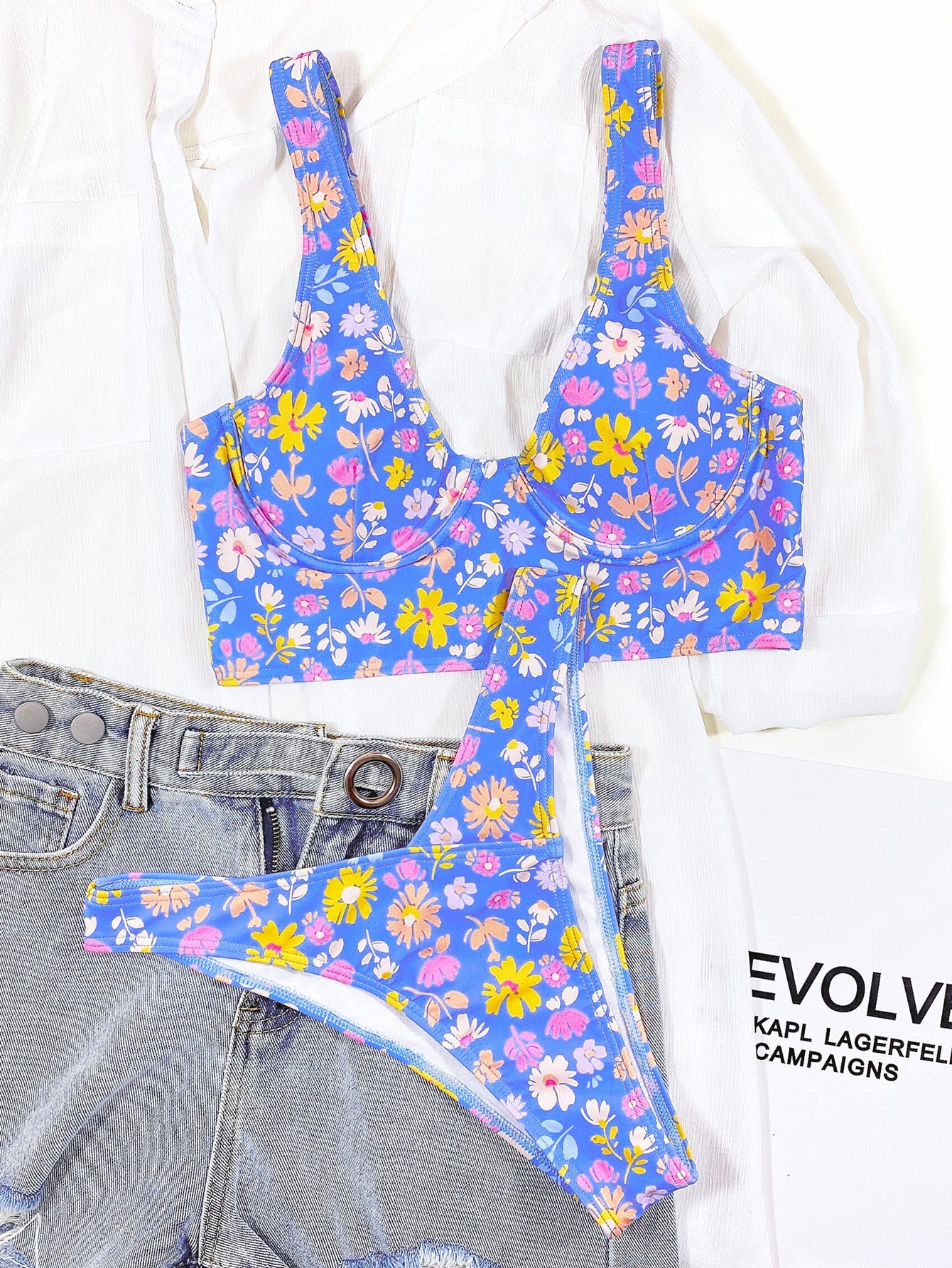 Tank Top Floral Bikini - Sosea Swimwear