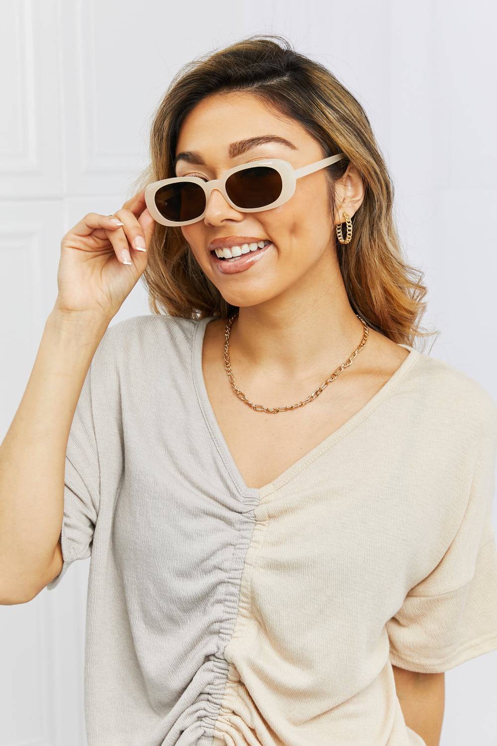 Oval Full Rim Sunglasses - Sosea Swimwear