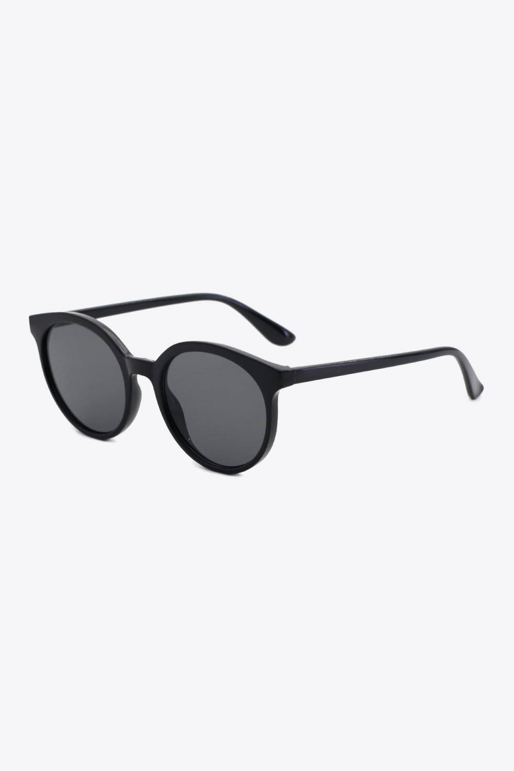 Round Full Rim Polycarbonate Frame Sunglasses - Sosea Swimwear