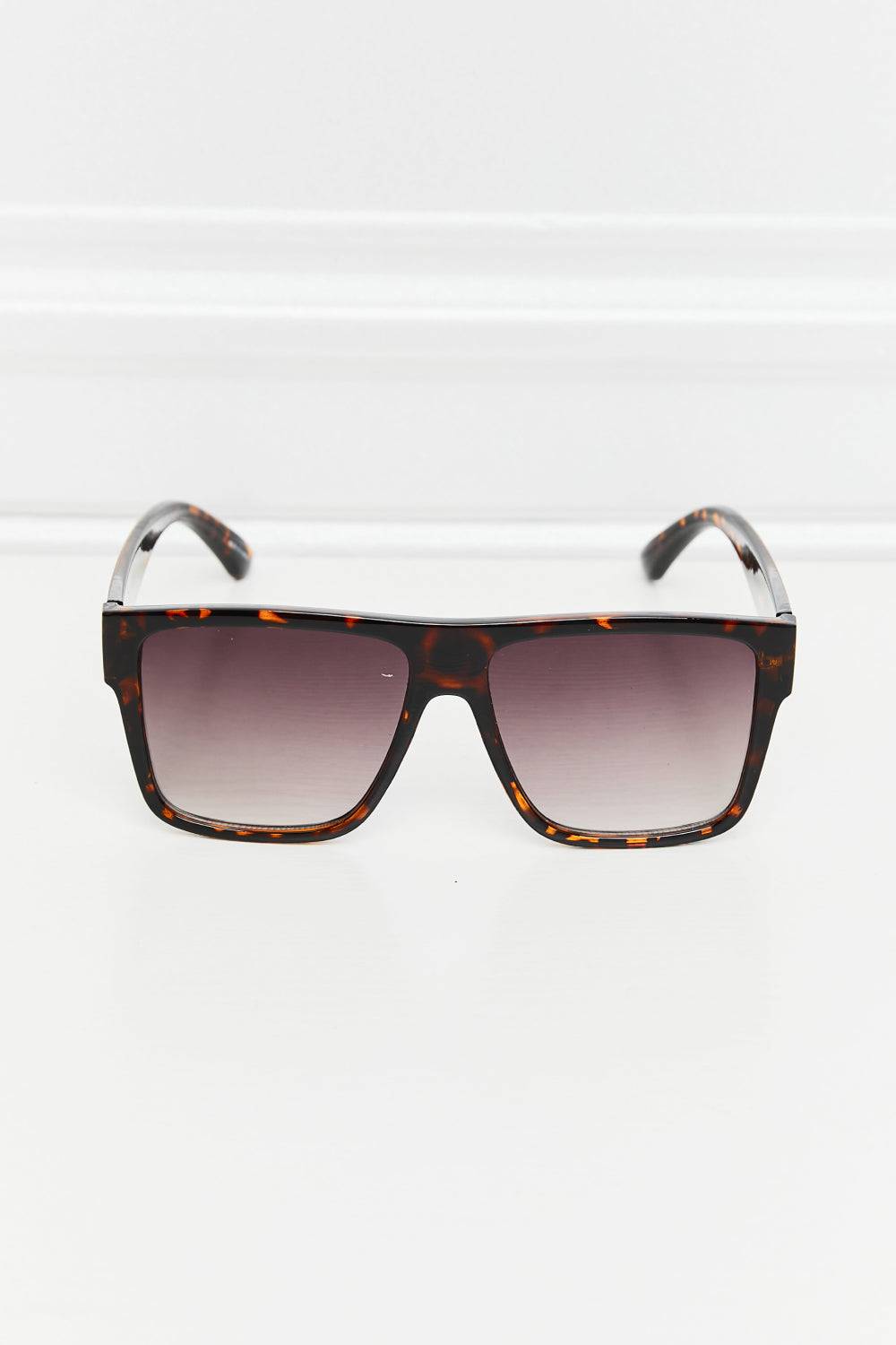 Tortoiseshell Square Full Rim Sunglasses - Sosea Swimwear