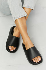 NOOK JOI In My Comfort Zone Slides in Black - Sosea Swimwear