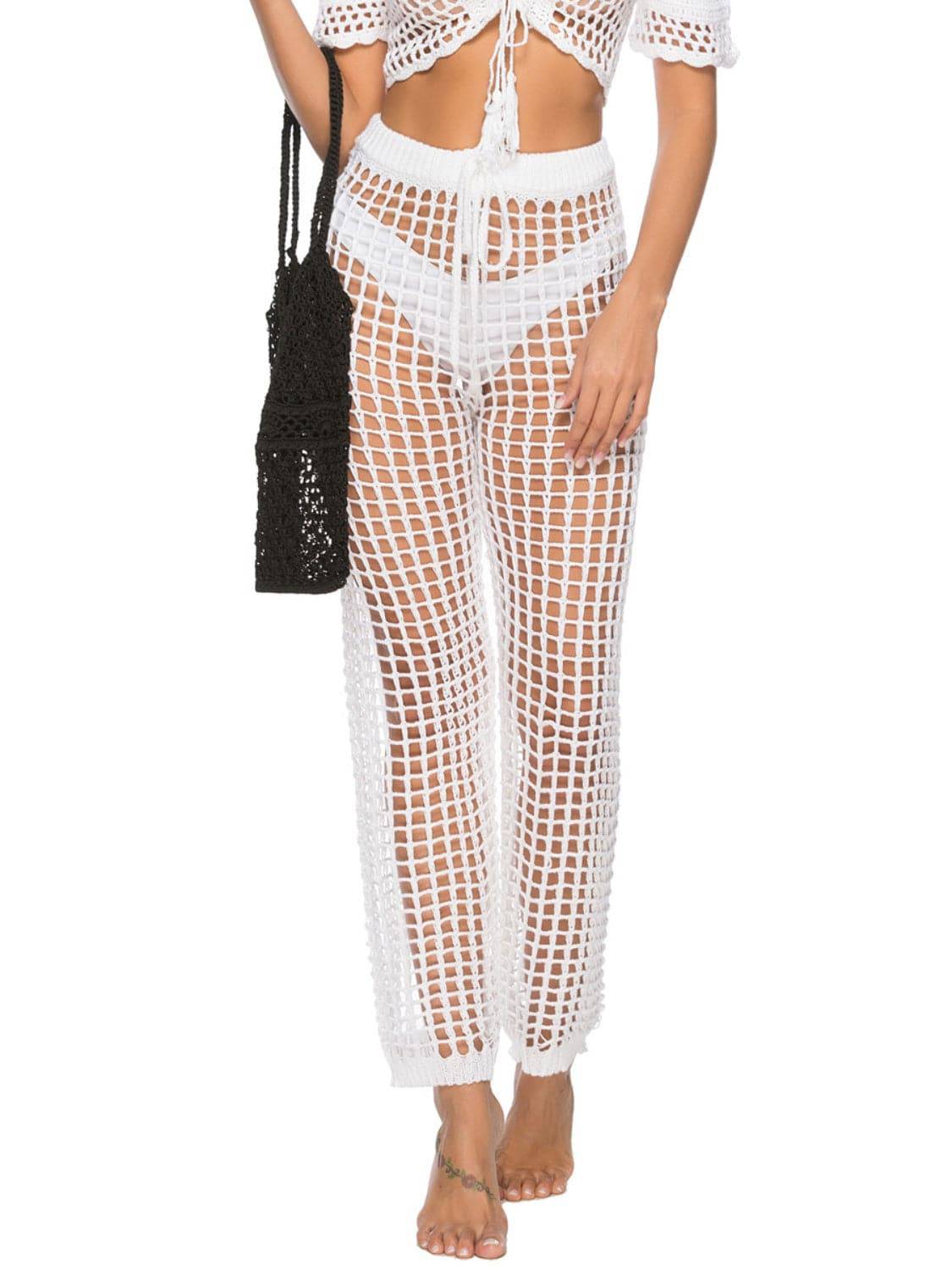 Cutout High Waist Swim Pants - Sosea Swimwear