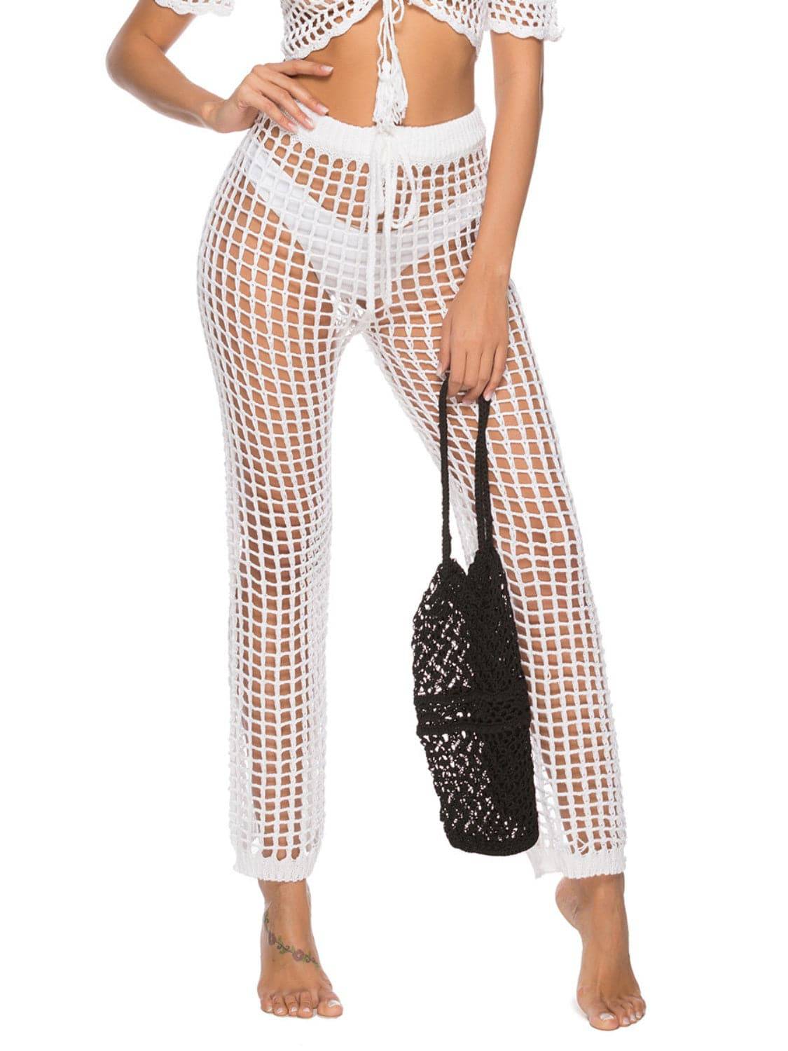 Cutout High Waist Swim Pants - Sosea Swimwear