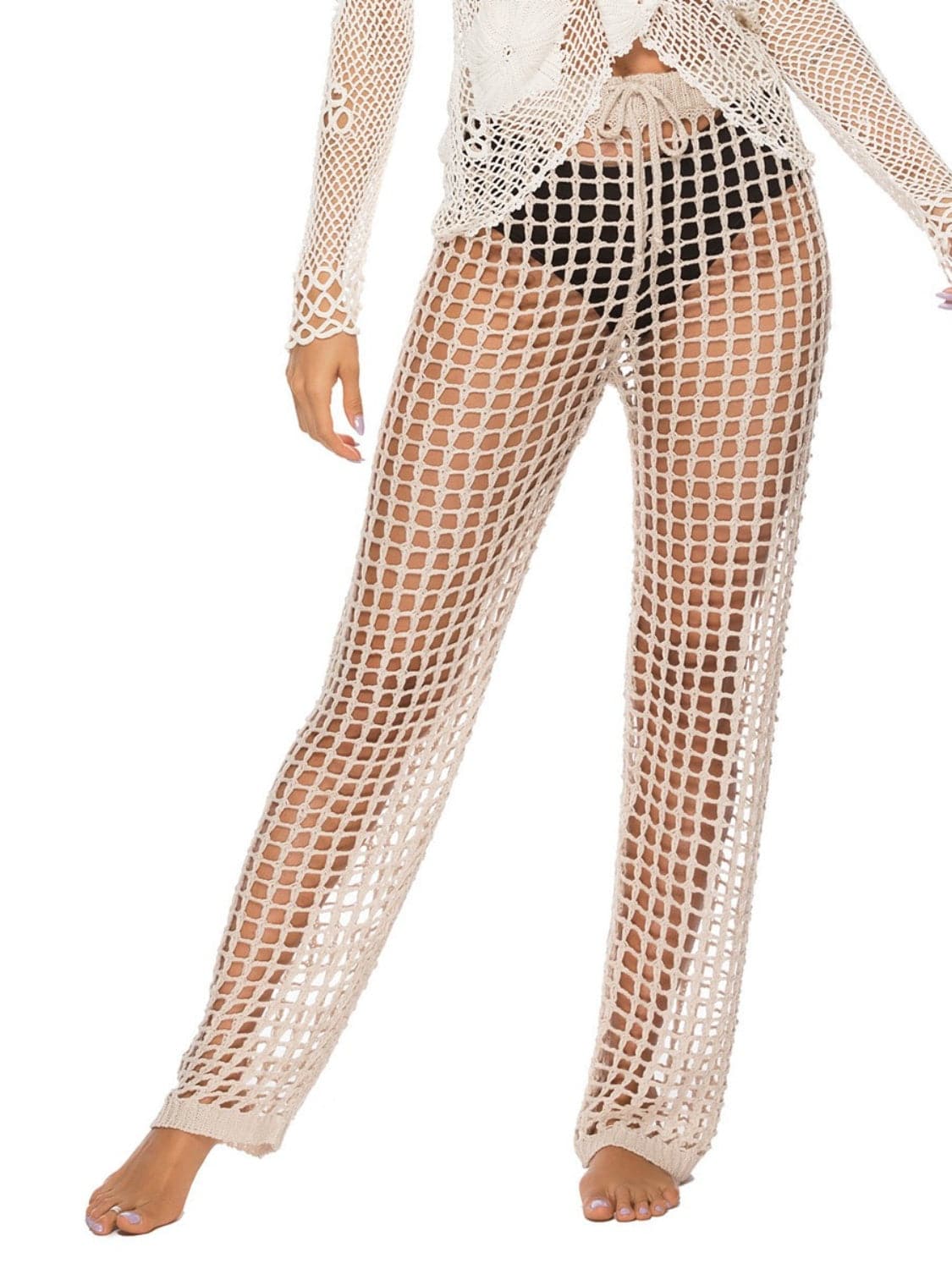 Cutout High Waist Swim Pants - Sosea Swimwear