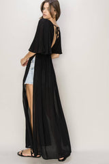 HYFVE Tie Back Maxi Split Cover Up Dress - Sosea Swimwear