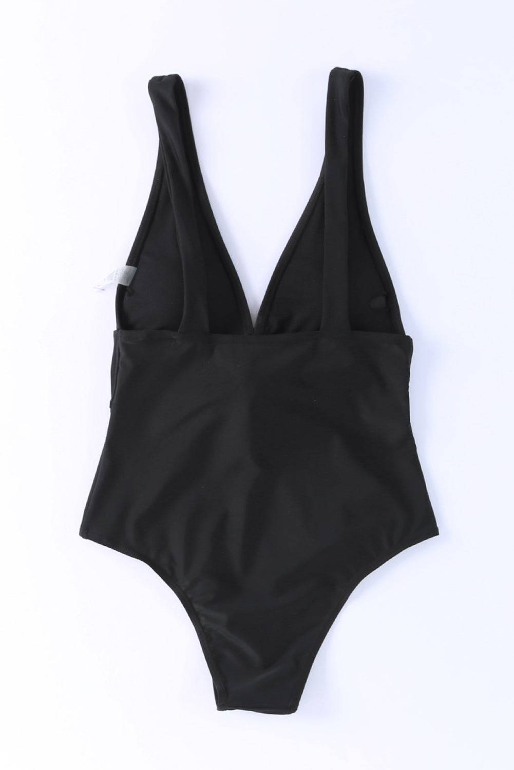 Plunge Wide Strap One-Piece Swimwear - Sosea Swimwear