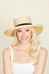 Fame Wide Brim Straw Weave Hat - Sosea Swimwear