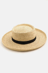 Fame Wide Brim Straw Weave Hat - Sosea Swimwear