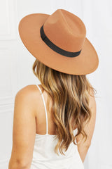 Fame Enjoy The Simple Things Fedora Hat - Sosea Swimwear