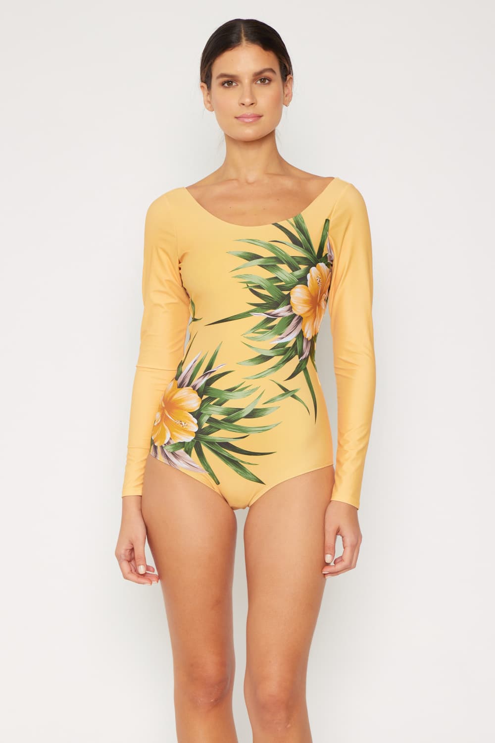 Marina West Swim Cool Down Longsleeve One-Piece Swimsuit - Sosea Swimwear