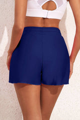 Drawstring Waist Swim Shorts - Sosea Swimwear