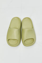 NOOK JOI In My Comfort Zone Slides in Green - Sosea Swimwear