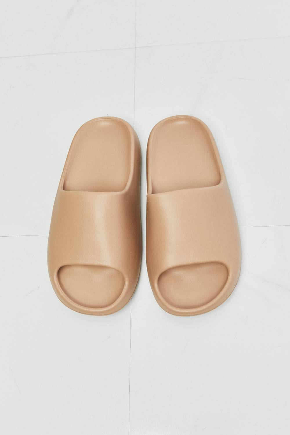 NOOK JOI In My Comfort Zone Slides in Beige - Sosea Swimwear