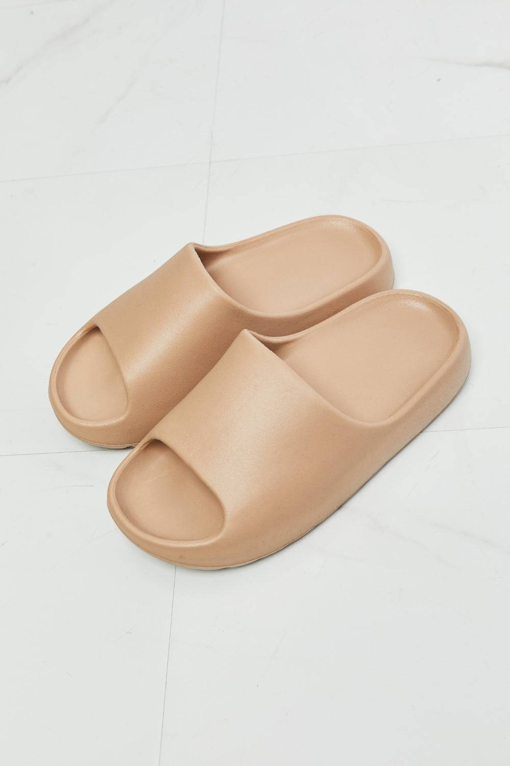 NOOK JOI In My Comfort Zone Slides in Beige - Sosea Swimwear