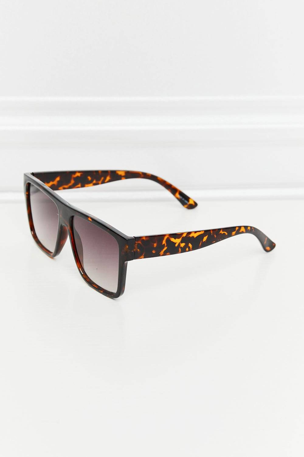 Tortoiseshell Square Full Rim Sunglasses - Sosea Swimwear