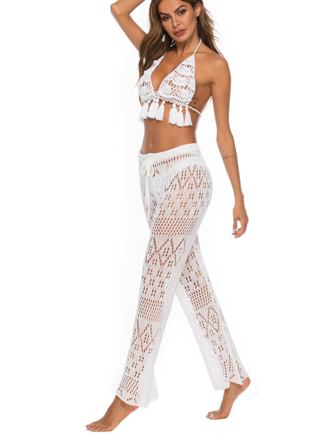 Cutout Straight Swim Pants - Sosea Swimwear