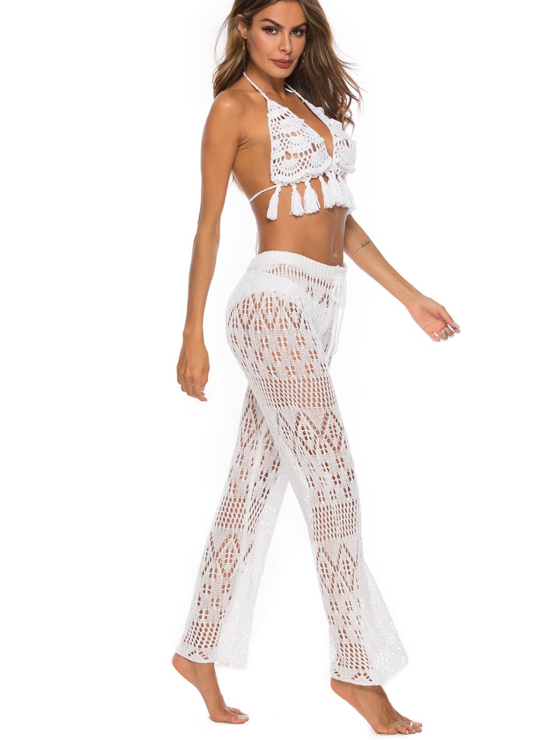 Cutout Straight Swim Pants - Sosea Swimwear