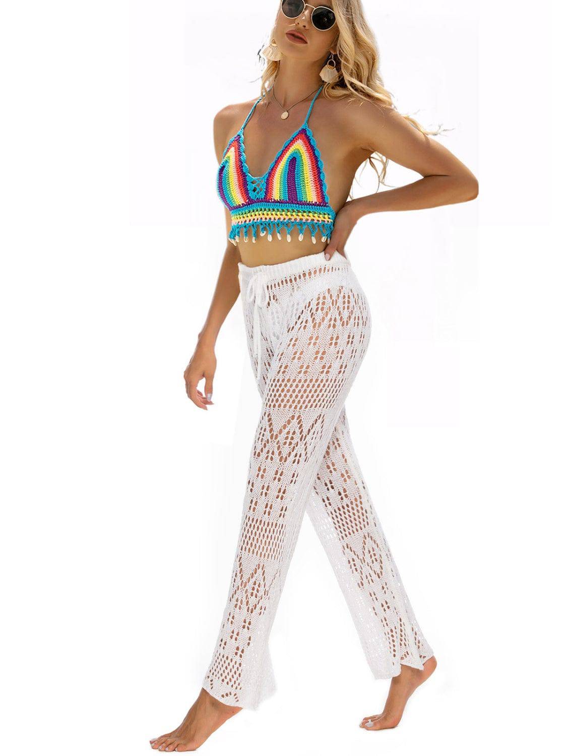 Cutout Straight Swim Pants - Sosea Swimwear